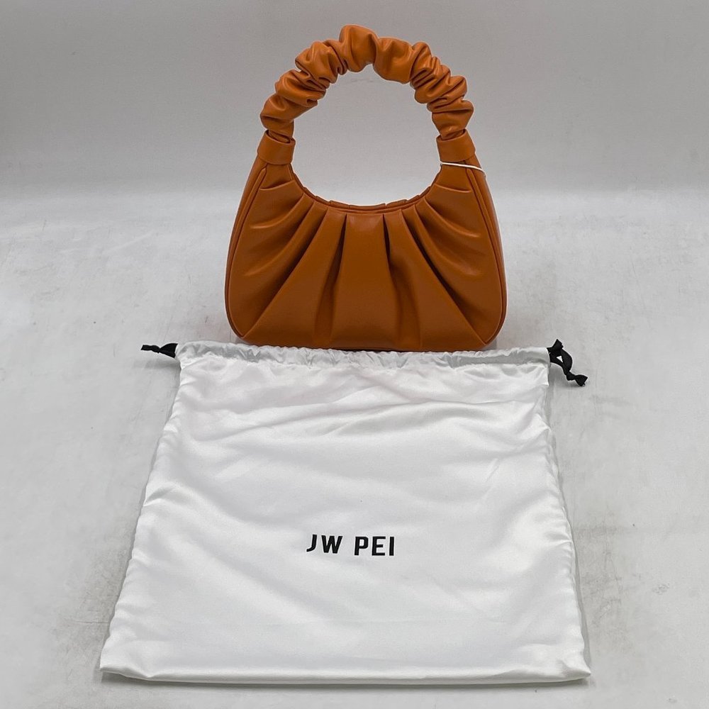 JW PEI Gabbi Ruched Hobo Handbag in Orange
